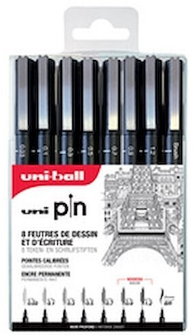 Uni Mitsubishi Pencil uni-ball PIN (PIN/8 ASP010)