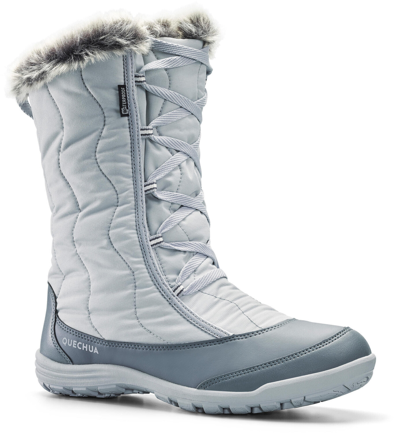 Quechua Women's Boots SH500 X-Warm Lacets light grey