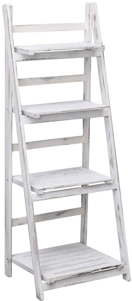 vidaXL Support 4 niveaux pour plantes 43 x 33 x 113 cm bois blanc (284254)