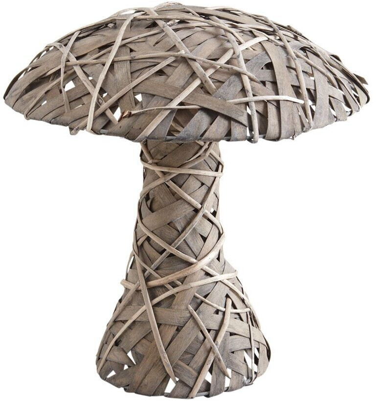 Aubry Gaspard Champignon en osier gris/bois