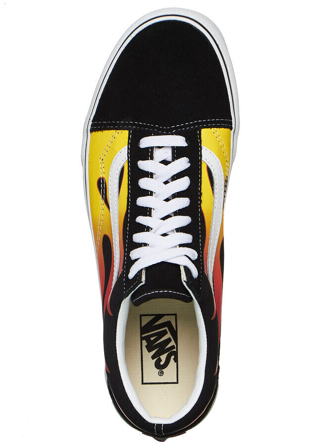 Vans old skool flame true white 2025