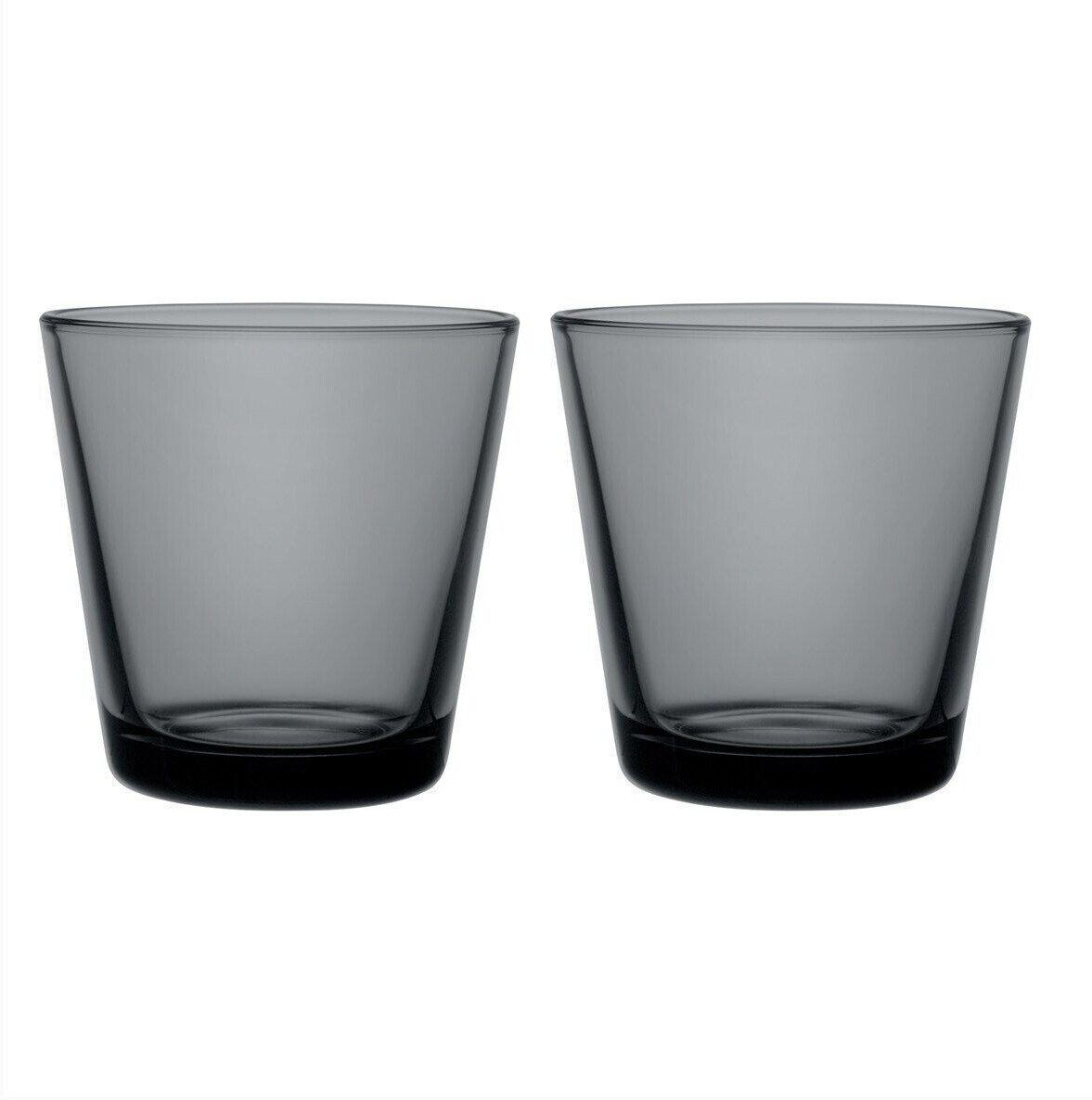iittala Kartio drinking glasses 21cl 2-pack dark gray