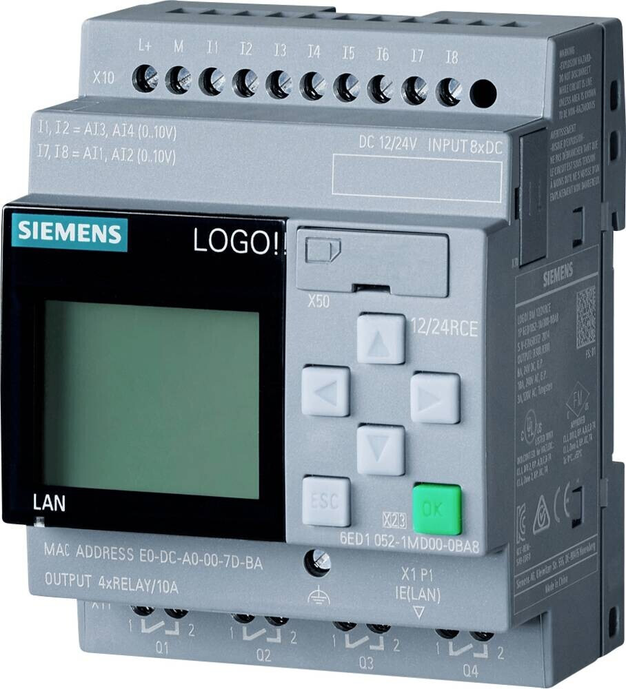 Siemens 6ED1052-1MD08-0BA1 LOGO 12/24RCE