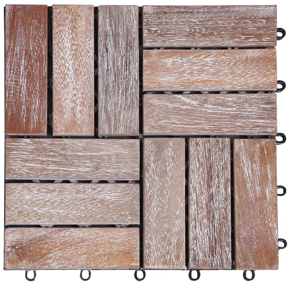 VidaXL Carreaux de terrasse 30 x 30 cm (33 pièces) (3055177)