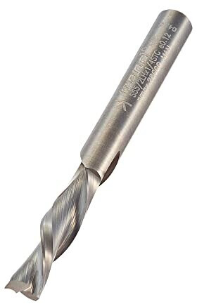 Trend 6.35mm diameter down cut spiral cutter - 8mm shank, 25.4mm cut length
