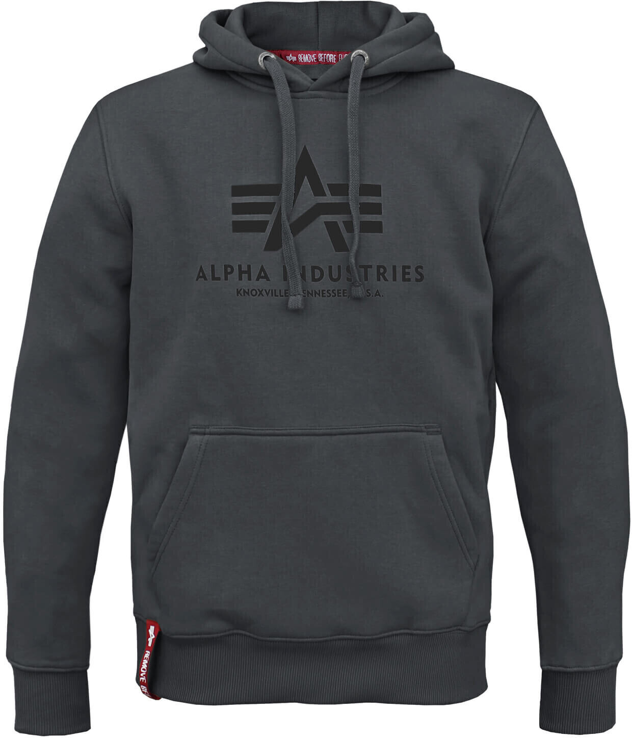 Alpha Industries Basic Hoody greyblack (178312-412) ab 46,90 € |  Preisvergleich bei