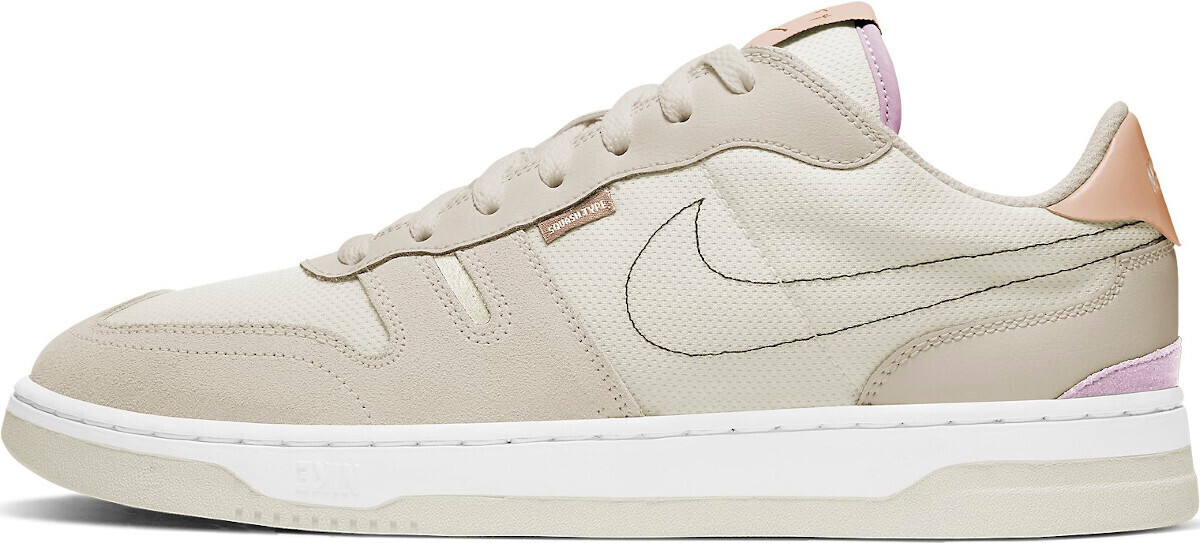 nike squash type sneakers in sail and iced lilac