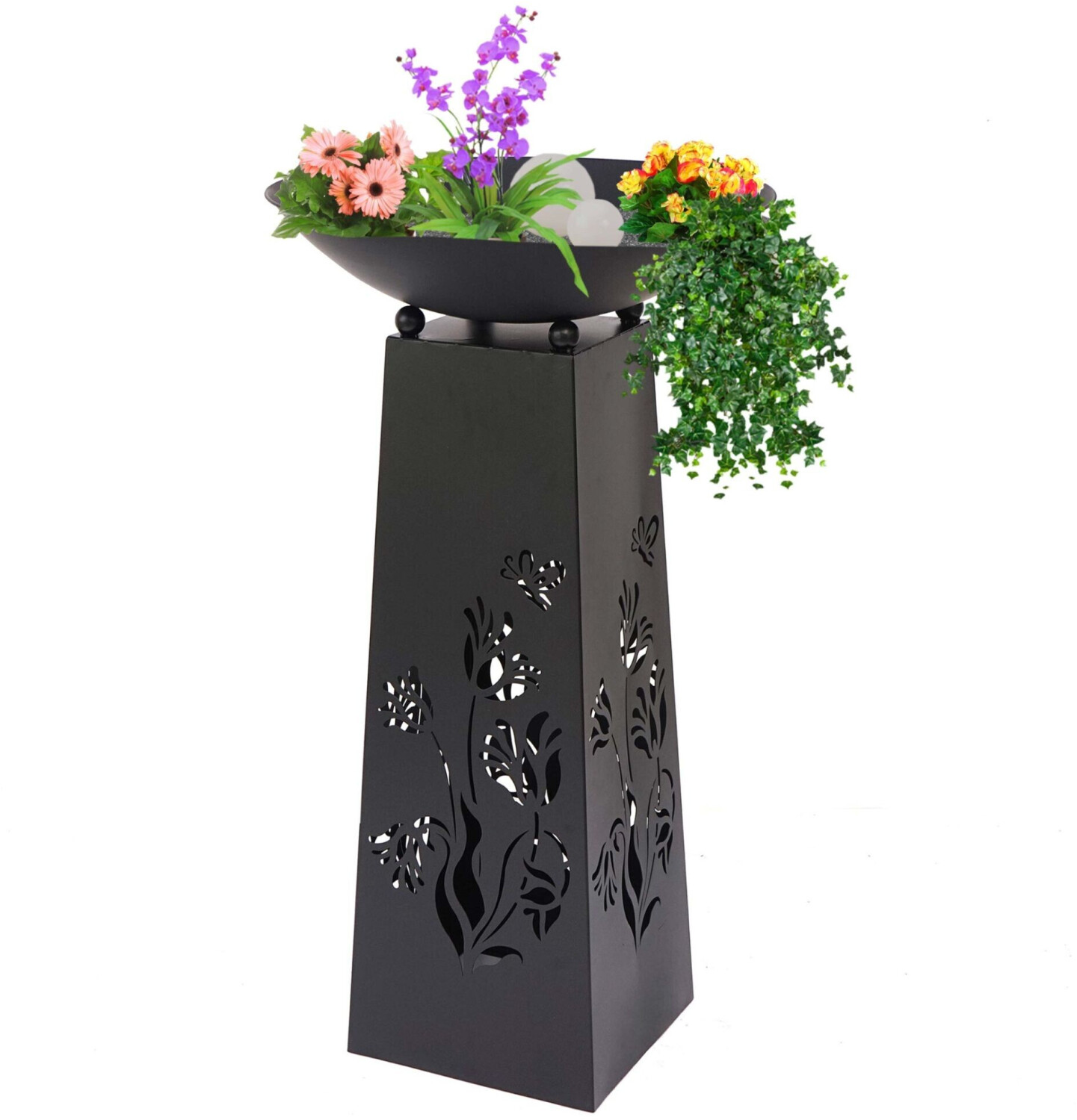 Mendler Colonne pour plantes HWC-E65 107 x 58 x 58 cm anthracite