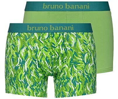 Bruno Banani Scratch-Short 2-Pack (2224-2201) green/ecru print