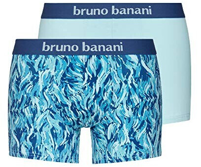 Bruno Banani Scratch-Short 2-Pack (2224-2201) blue/aqua print