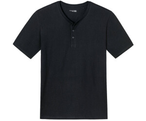 Schiesser Herren Mix & Relax Langarmshirt Knopfleiste Schlafanzugoberteil