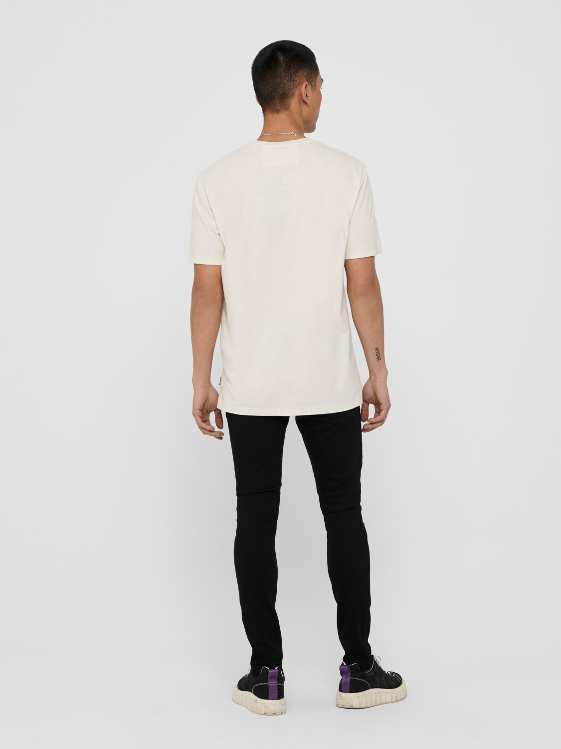 Only & Sons ONSFRED SS NOOS - T-shirt basique - silver/argenté