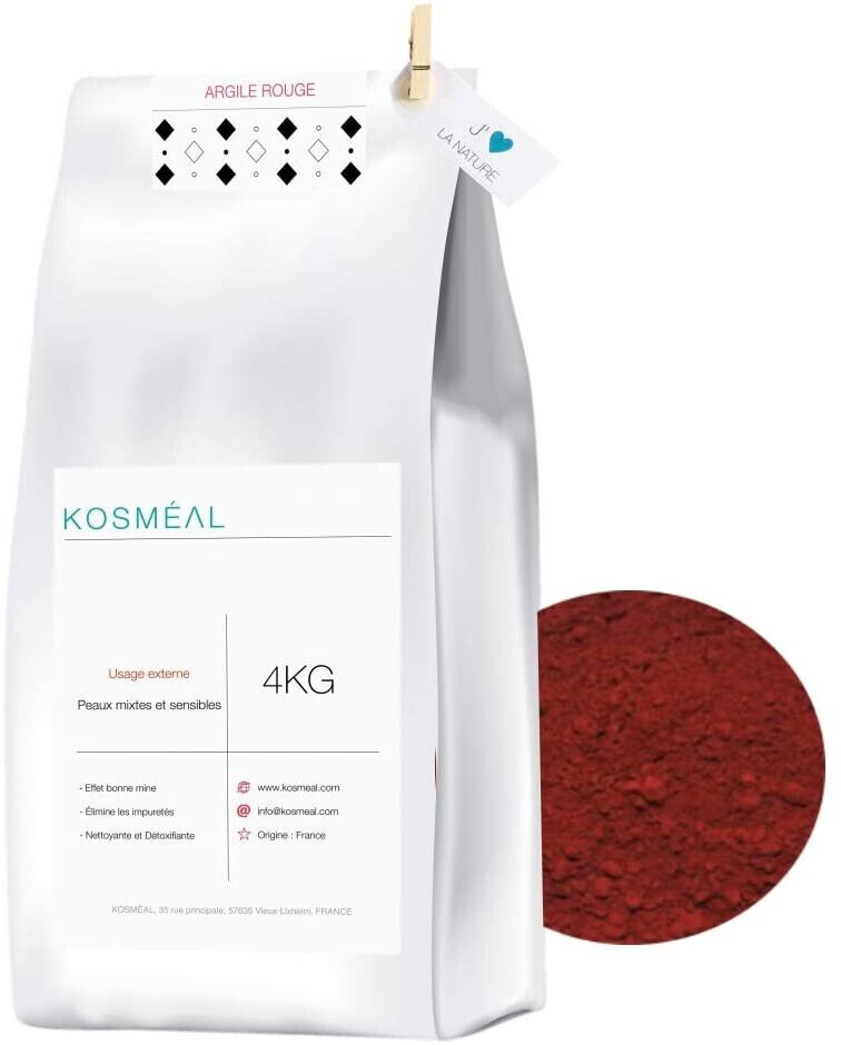 Kosméal Argile ultra ventilé rouge (4 kg)