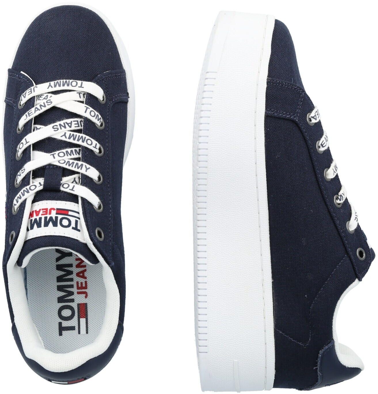 tommy hilfiger signature flatform trainers