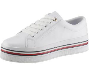 signature leather flatform trainers