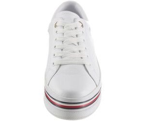 signature leather flatform trainers