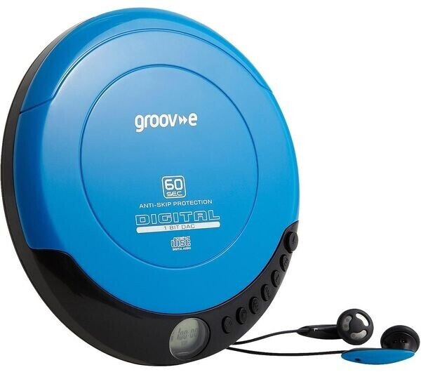 Groov-e Retro Series Personal CD Player Blue