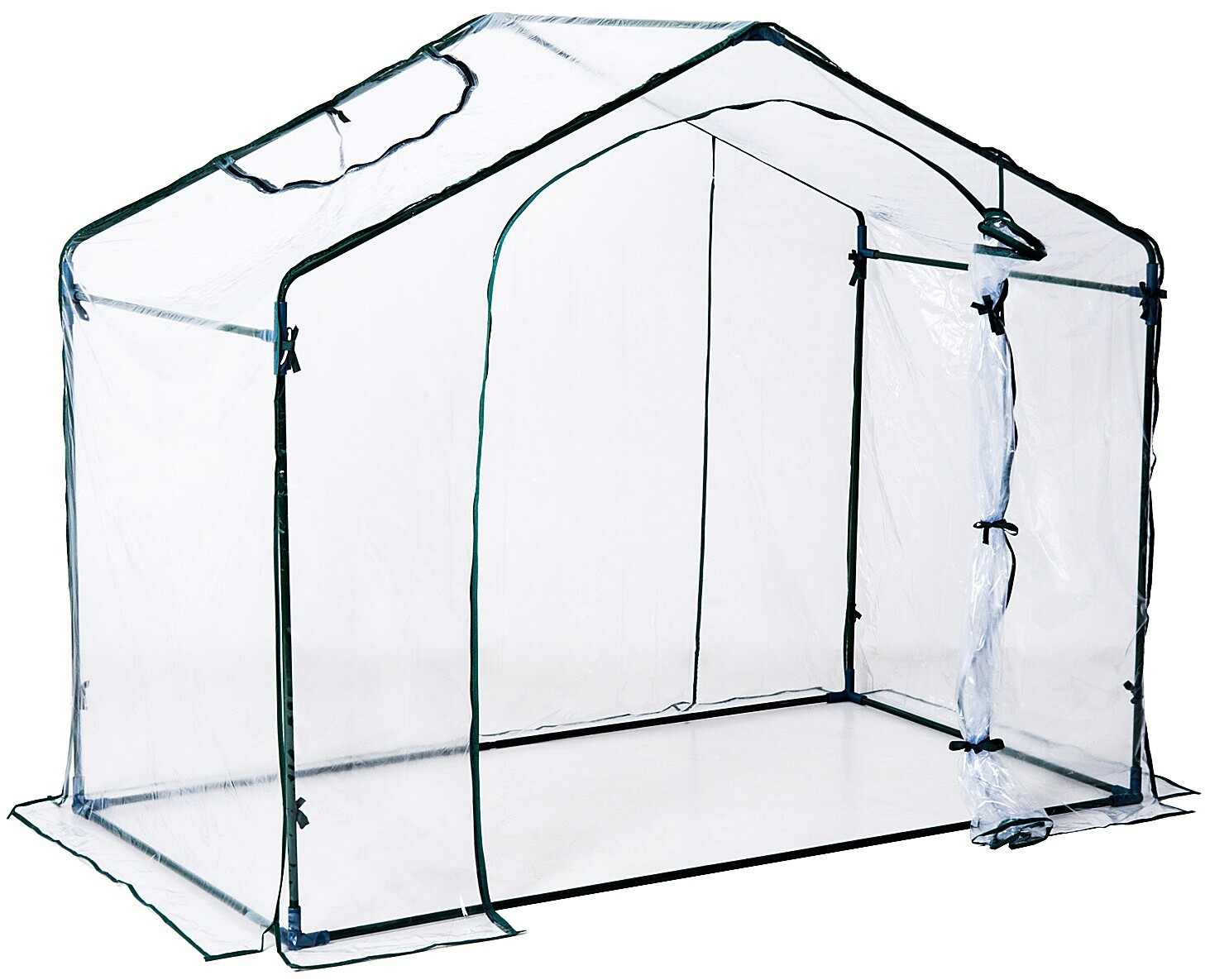 Outsunny Serre de jardin transparente 1,8 x 1,05 x 1,5 m