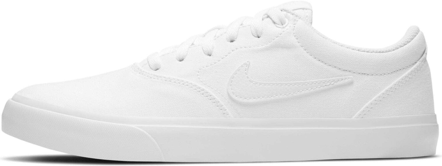 nike sb charge white canvas