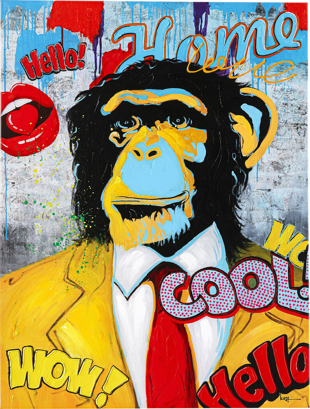 KARE Touched Show Monkey 120x90cm