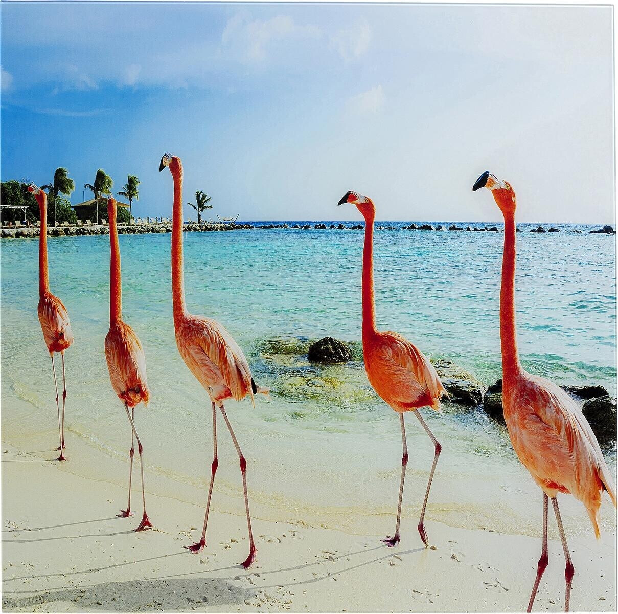 KARE Flamingo Walk 80x80cm