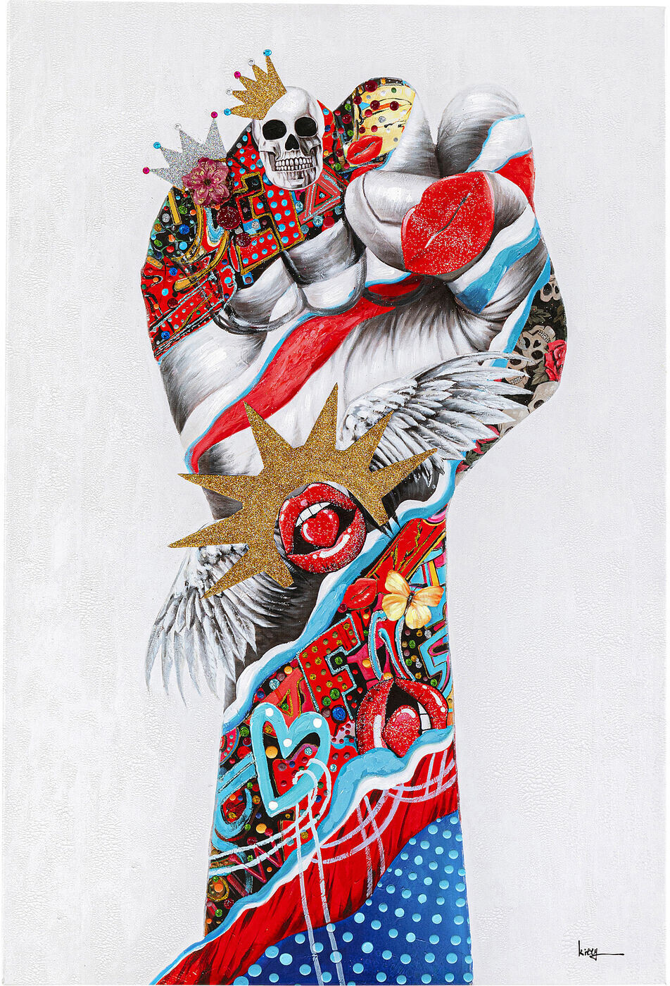 KARE Touched Fight For 120x80cm