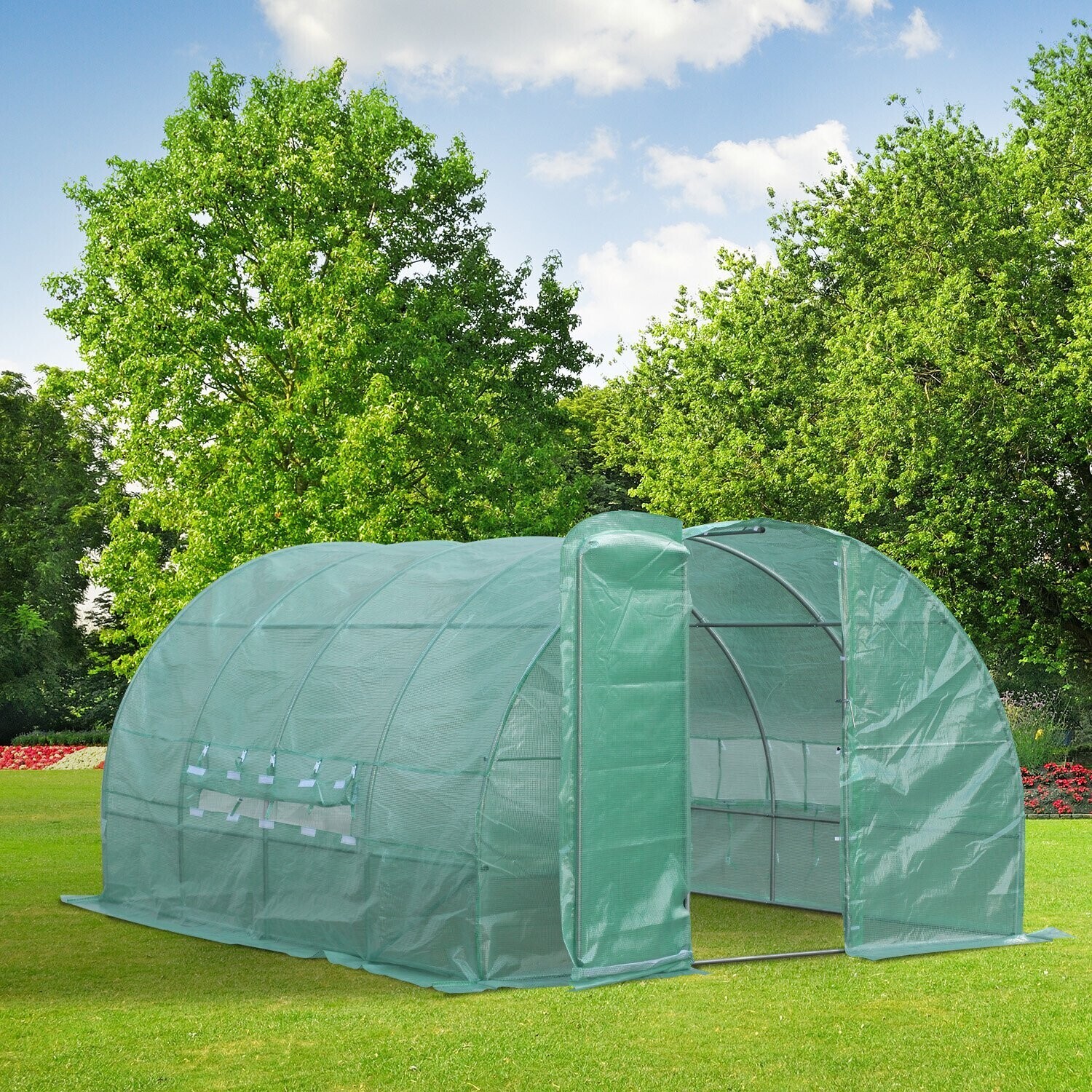 Outsunny Serre tunnel 4 x 3 x 2 m