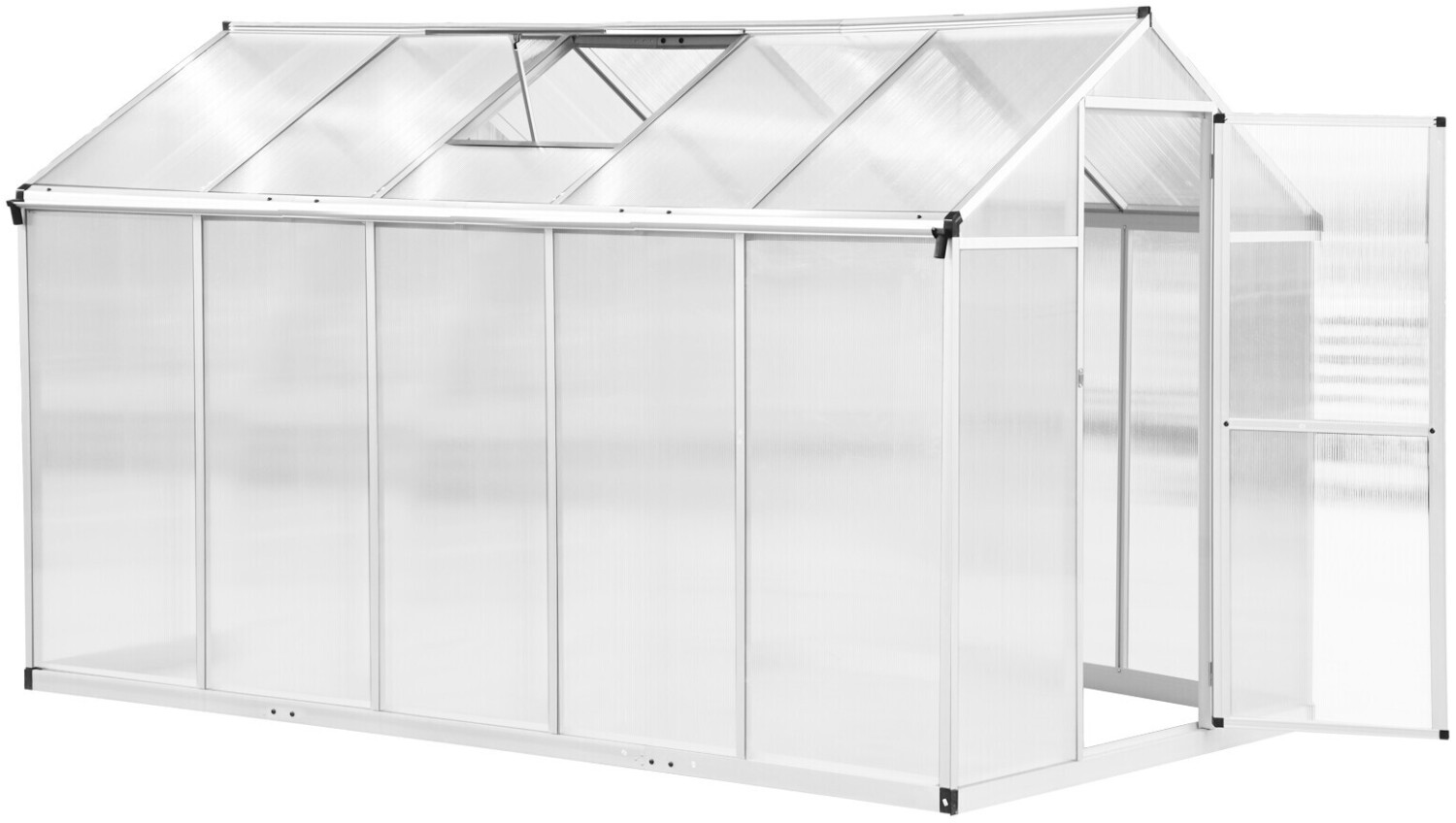 Outsunny Serre de jardin polycarbonate 5,5 m²