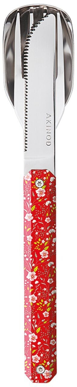 Akinod Straight Magnetic Cutlery 12H34 Helianthemum Red
