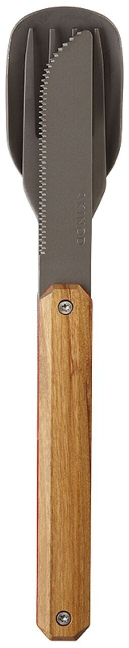 Akinod Straight Magnetic Cutlery 12H34 Titanium, G10, Olive Wood