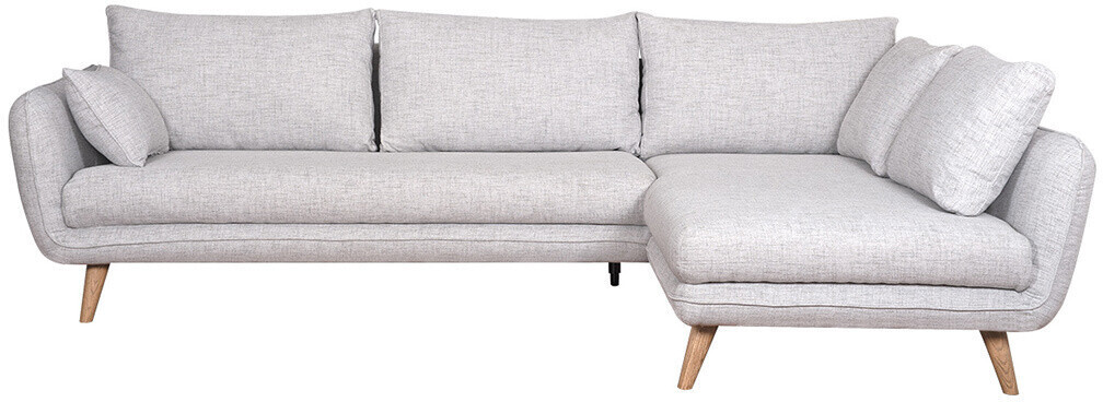 Miliboo Canapé d'angle droit Creep gris clair