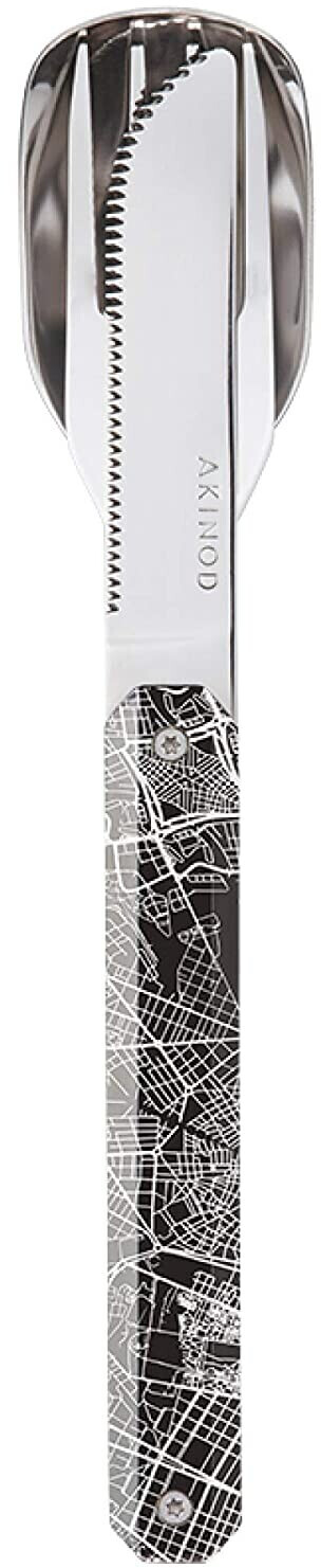 Akinod Straight Magnetic Cutlery 12H34 Downtown Black
