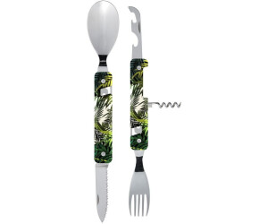 Couverts Multifonctions Akinod 13h25 - Aluminium Orange, Pliants, Magnétiques - Pour Repas Nomades