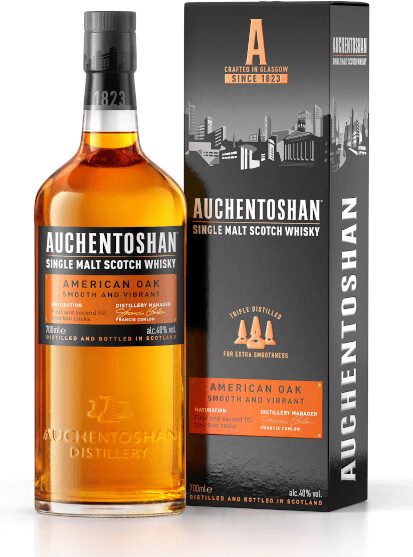 Auchentoshan American Oak Single Malt Scotch Whiskey 40% 1.0l