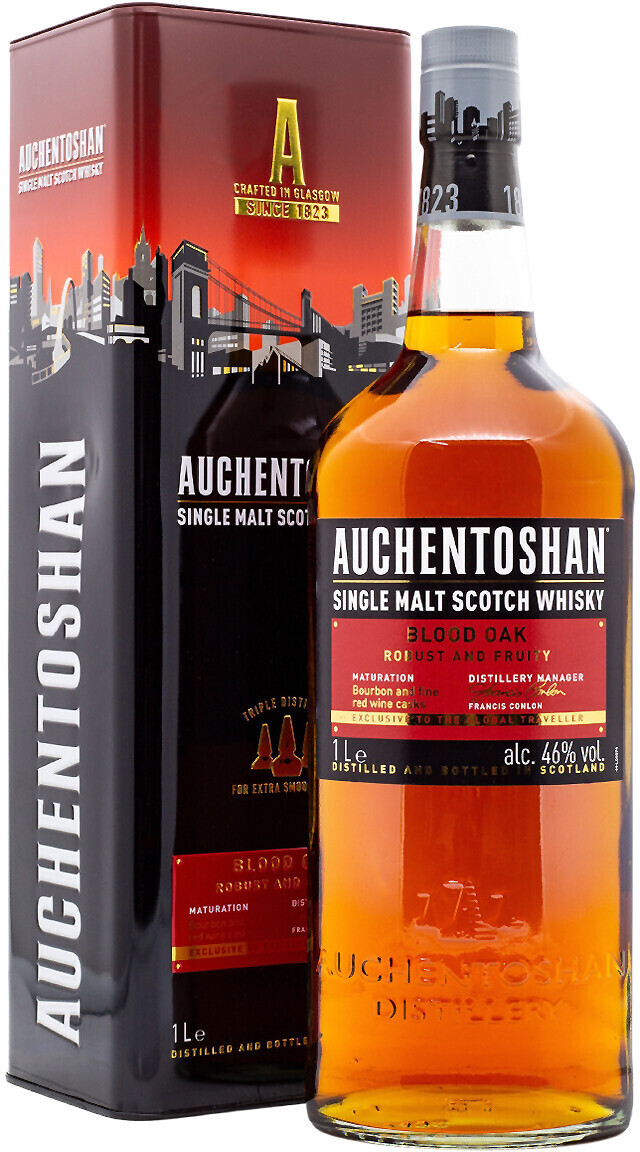 Auchentoshan Blood Oak Single Malt Scotch Whiskey 46% 1.0l