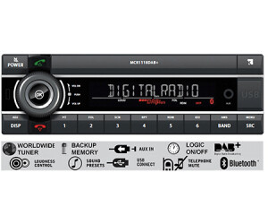 Kienzle MCR 1118 DAB Bluetooth DAB+ USB Autoradio MP3 Einbauset für Audi A1  8X