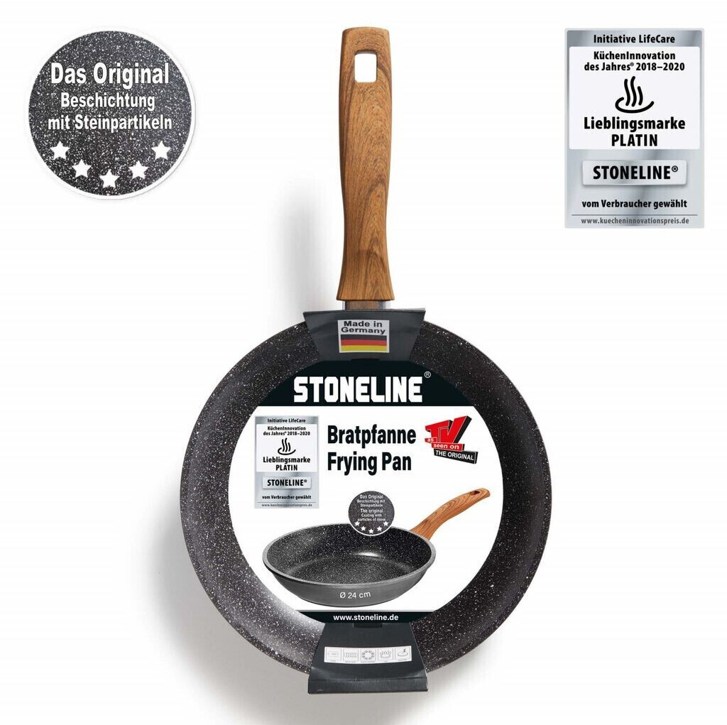 Stoneline Back to Nature Frying Pan 24 cm Wooden Look medium