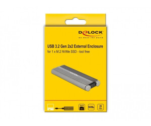 Delock Boîtier externe USB-C 3.1 Gen2 pour M.2 NVME SSD M.2