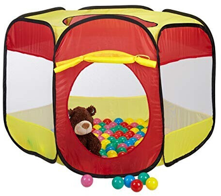 Relaxdays Dry Pool Playpen with 100 Balls 70x85x100 cm