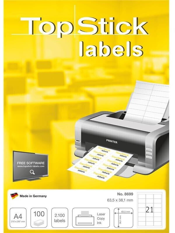 TopStick Labels 8699
