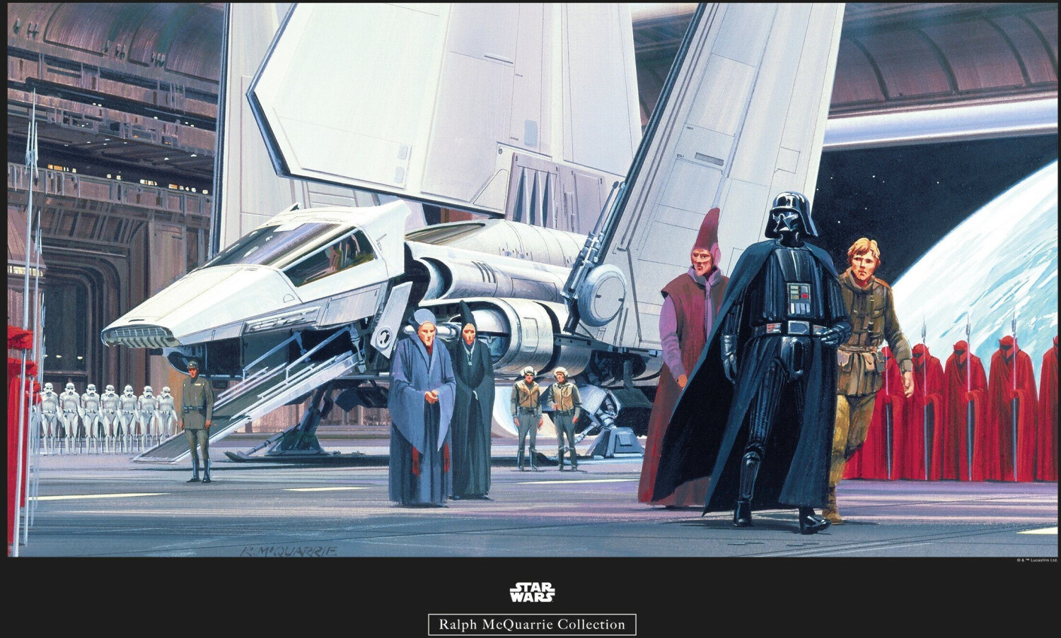 Komar Star Wars Classic RMQ Death Star Shuttle Dock 70x50cm