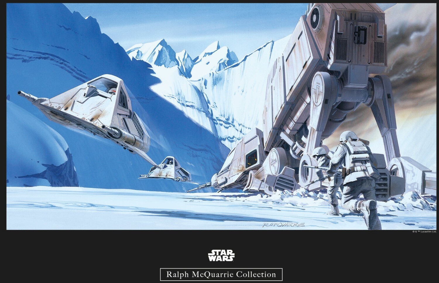Komar Star Wars Classic RMQ Hoth Battle Snowspeeder 50x40cm