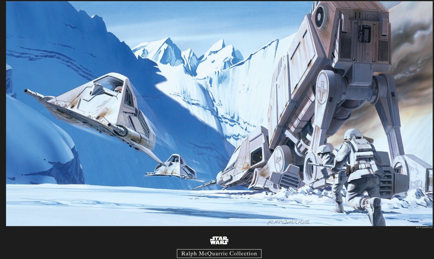 Komar Star Wars Classic RMQ Hoth Battle Snowspeeder 70x50cm