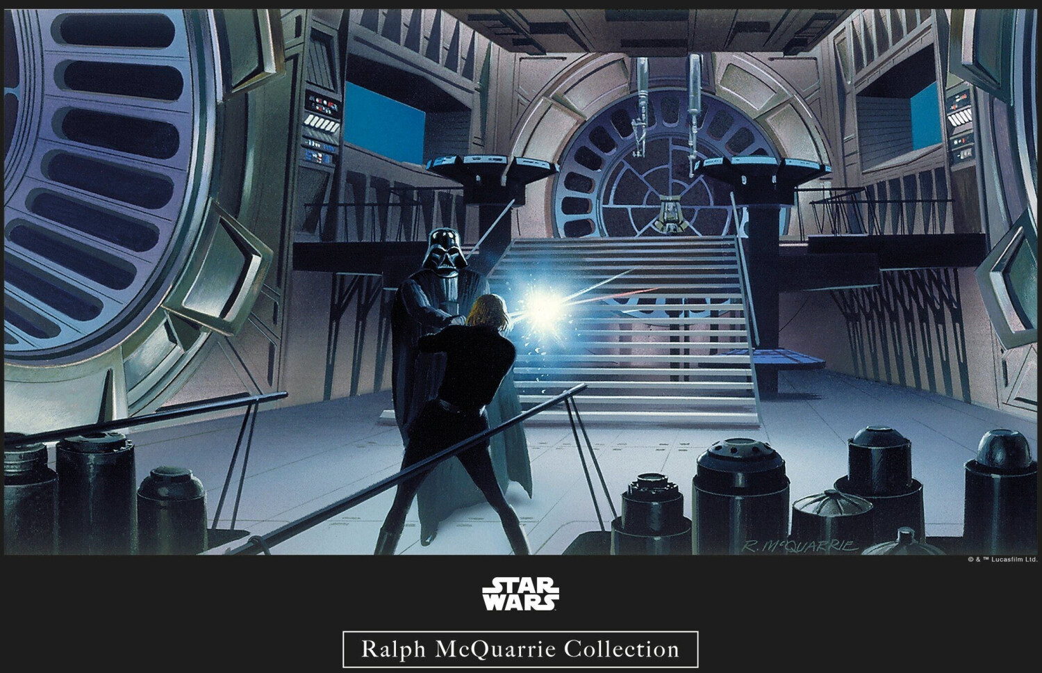 Komar Star Wars Classic RMQ Vader Luke Throneroom 40x30cm
