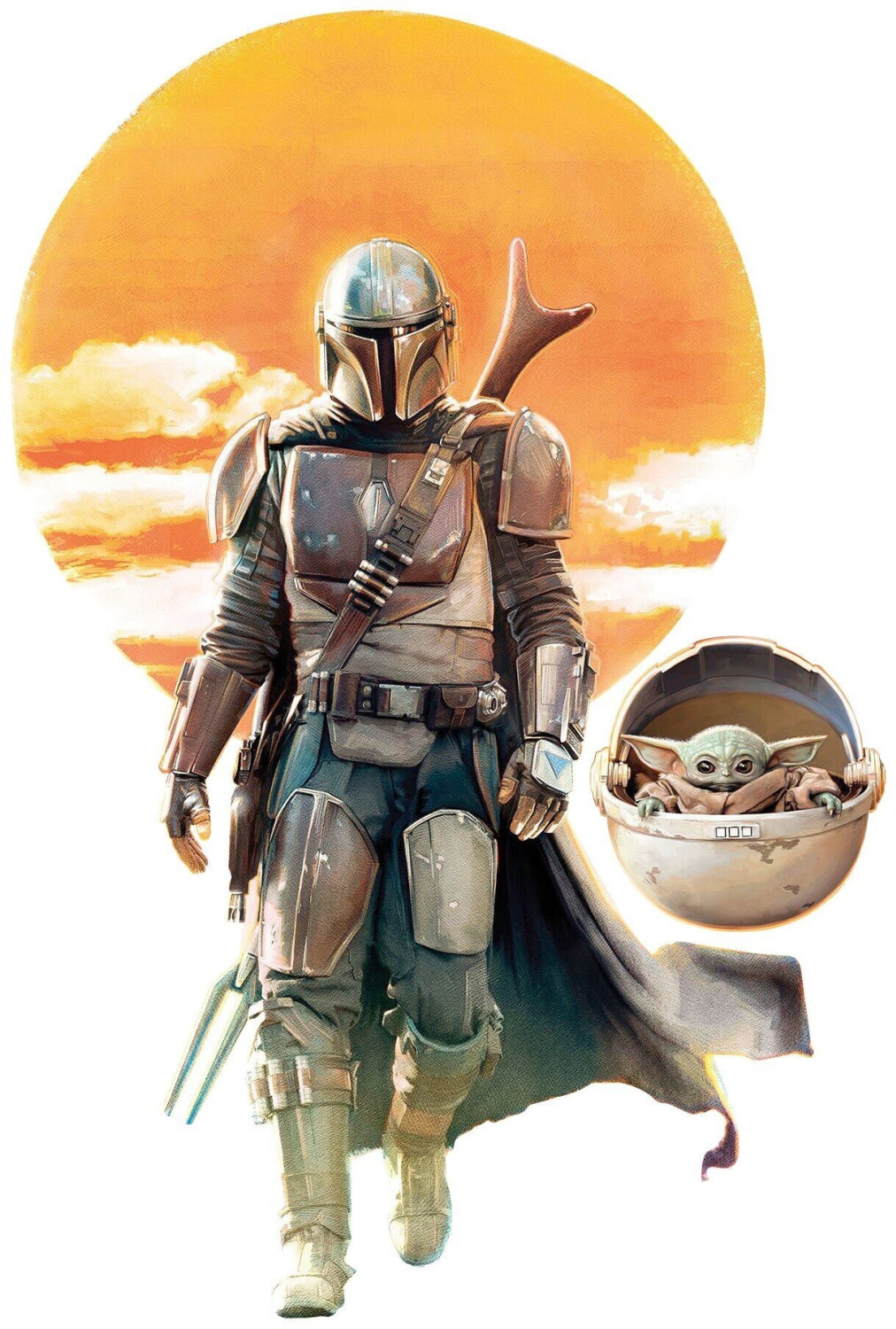 Komar Star Wars Mandalorian The Child Family Trip 40x50cm