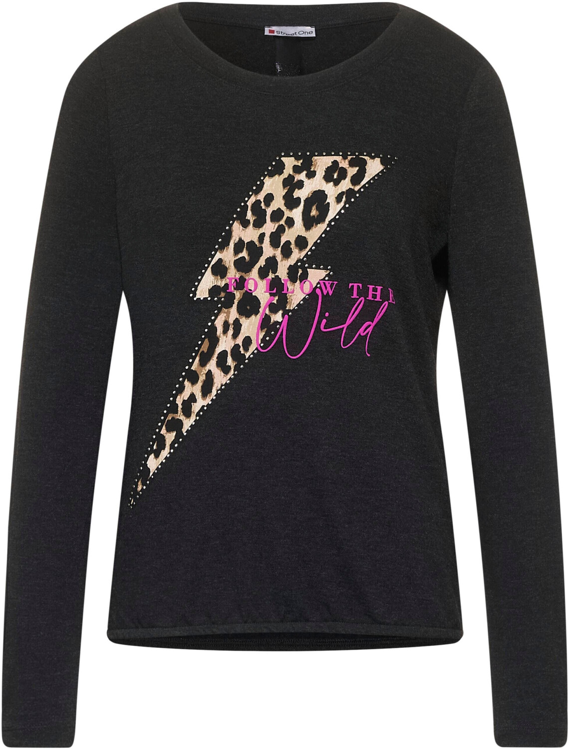 Street One Shirt with print (A31575731498) anthracite melange