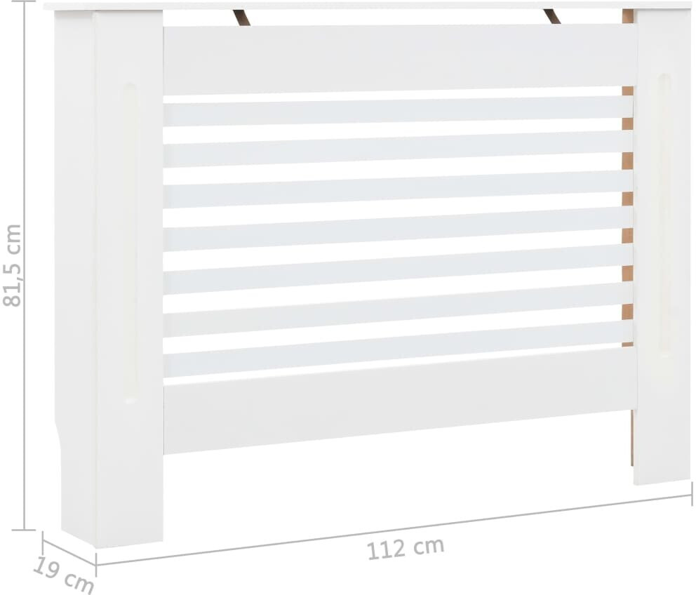vidaXL Heizkörperabdeckung MDF 112 × 19 × 81,5 cm weiß ab 71