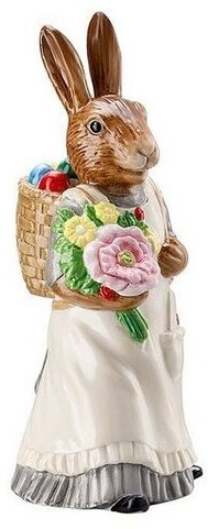 Hutschenreuther Lapine avec panier décoré 13,5 cm
