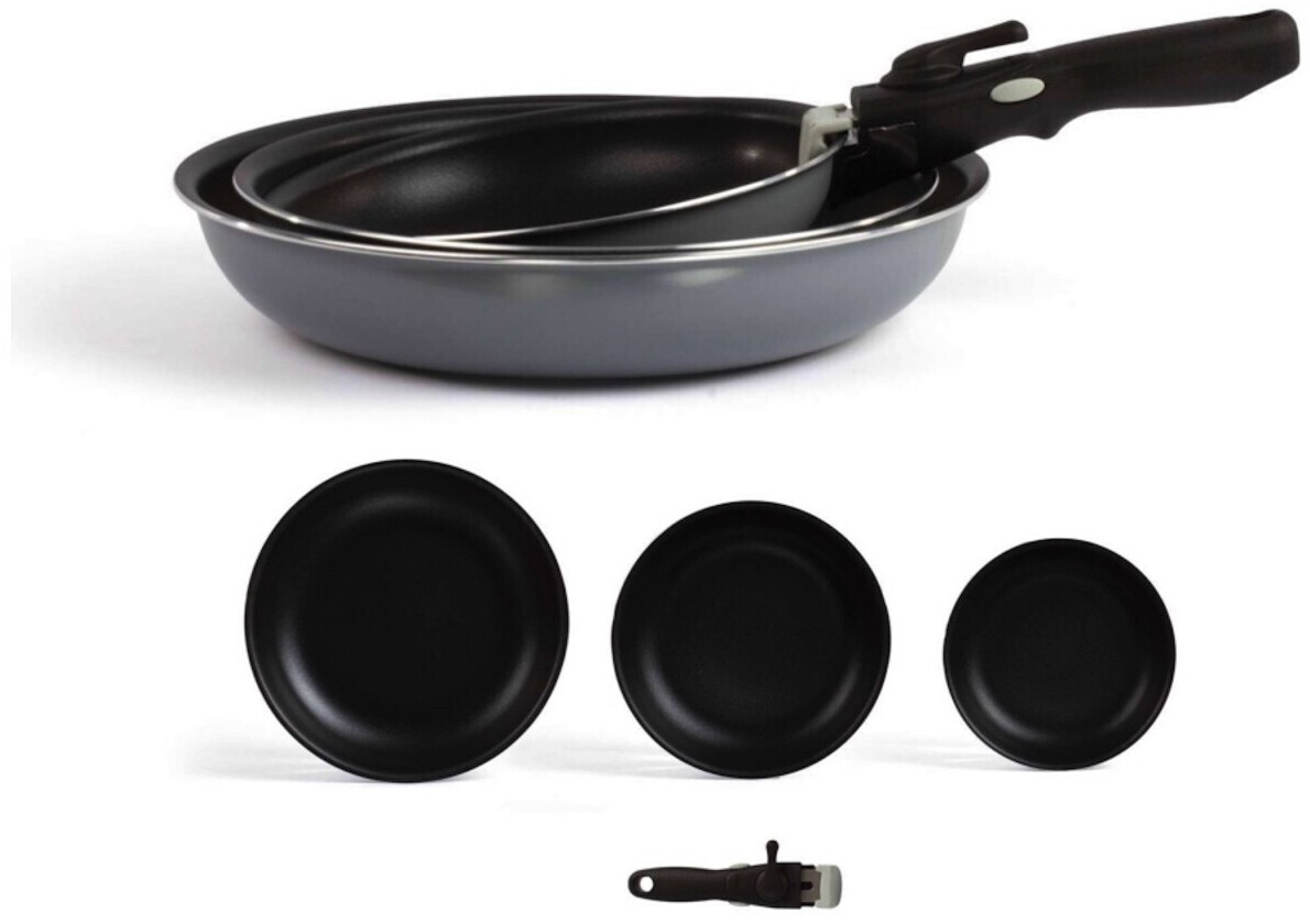 LIVOO Frying Pan Set 3 pcs 20/24/28 cm gray (MEP126G)