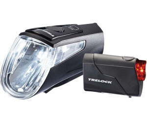 Kit éclairage Vélo Trelock LS460I-Go/LS720Reego - Feu Avant Et Arrière LED, Batterie, Unisexe Adulte